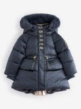 Ted Baker Kids' Puffer Hooded Jacket, Navy