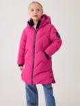 Ted Baker Kids' Padded Longline Coat, Pink