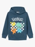 NAME IT Kids' Pokémon Hoodie, Dark Denim