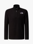 The North Face Kids' Glacier 1/4 Zip Fleece, Black