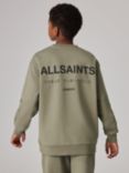 AllSaints Kids' Cotton Sweatshirt, Khaki