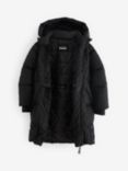 Ted Baker Kids' Padded Longline Coat, Black