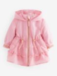 Ted Baker Kids' Frill Tiered Coat, Pink