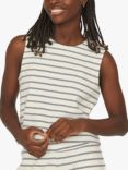 Sisters Point Harti Stripe Top, Cream/Navy