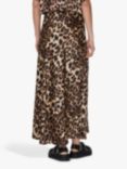 Sisters Point Gewo Leopard Print Skirt, Brown/Multi