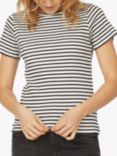 Sisters Point Eike Stripe T-Shirt, Cream/Black