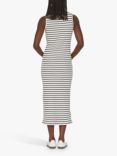 Sisters Point Eike Stripe Sleeveless Maxi Dress, Cream/Midnight