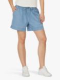 Sisters Point N.osa Cotton Shorts, Light Blue Wash