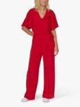 Sisters Point Erow Wide Leg Jumpsuit, Red