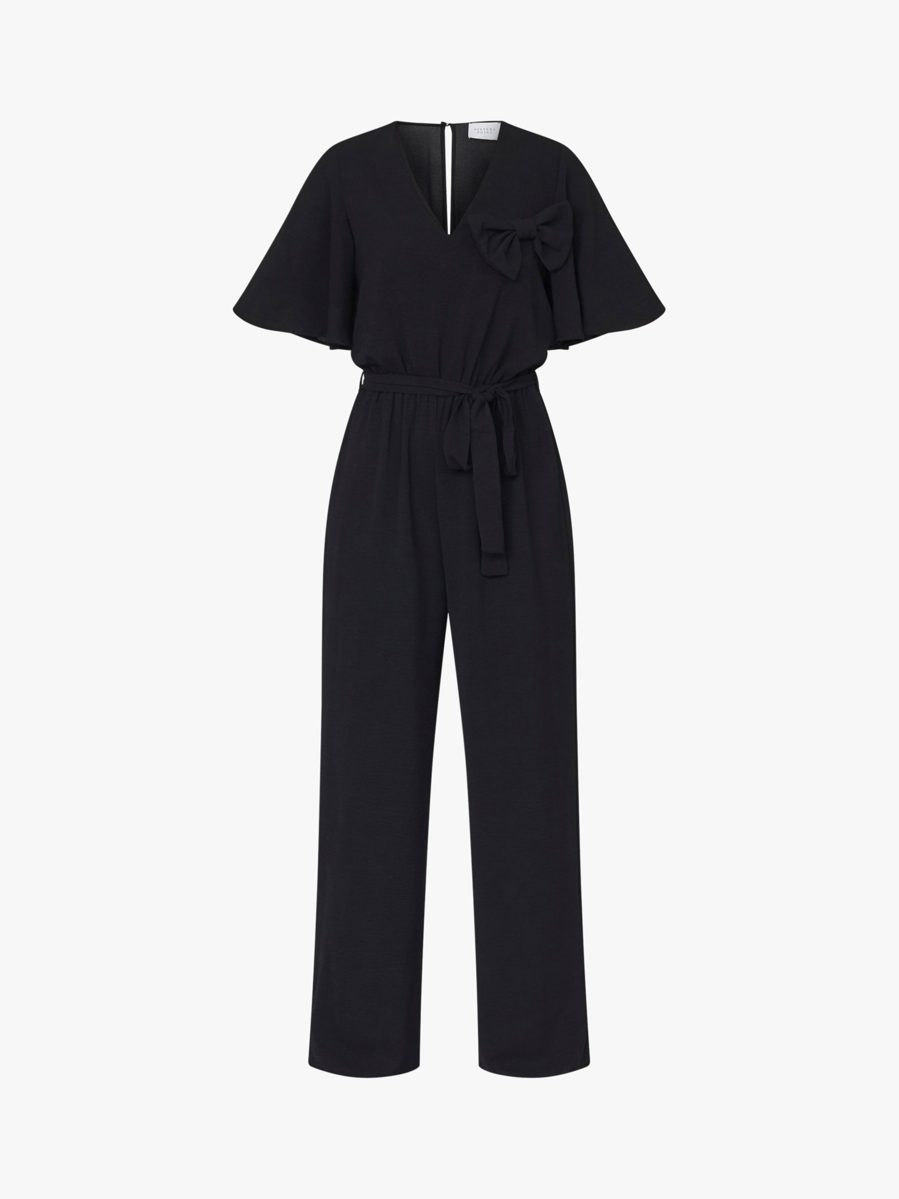 Sisters Point Erow Wide Leg Jumpsuit, Black