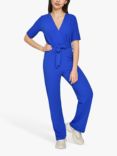 Sisters Point Egina Ribbed Jumpsuit, Bright Cobalt