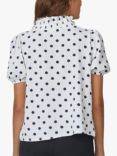 Sisters Point Cona Polka Dot Top, Cream/Navy