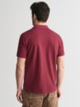 GANT Regular Fit Pique Polo Shirt, Wine Red