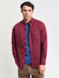 GANT Regular Fit Poplin Shirt, Wine Red