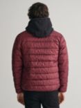 GANT Light Down Quilted Jacket, Wine Red