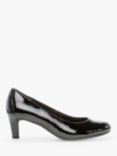 Gabor Nesta Patent Heeled Courts, Black