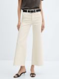 Mango Sharon Culotte Jeans, Beige