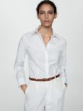 Mango Sofia Cotton Blend Fitted Shirt