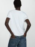 Mango Vispi V-Neck T-Shirt, White