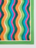 Mango Simone Wavy Stripe Square Scarf, Multi