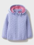 Crew Clothing Kids' Shower Resistant Quilted Jacket, Mid Blue