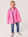 Crew Clothing Kids' Quilted Jacket, Mid Pink