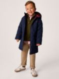 Crew Clothing Kids' Quilted Jacket, Navy Blue