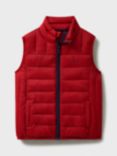 Crew Clothing Kids' Lowther Lightweight Gilet, Red Wine