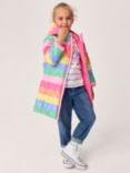 Crew Clothing Kids' Shower Resistant Longline Coat, Multi