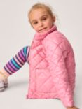 Crew Clothing Kids' Lightweight Quilted Jacket, Light Pink