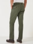 Crew Clothing Straight Fit Chino Trousers, Black, Olive Green