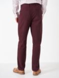 Crew Clothing Slim Fit Chino Trousers, Burgundy