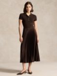 Polo Ralph Lauren Polo Wool Silk Cashmere Blend Dress, Squire Brown