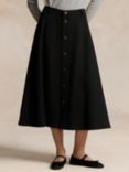 Polo Ralph Lauren Wool Button Skirt, Polo Black