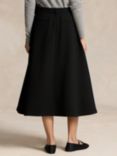 Polo Ralph Lauren Wool Button Skirt, Polo Black