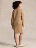 Polo Ralph Lauren Wool Cashmere Blend Jumper Dress, Camel Melange