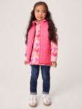 Crew Clothing Kids' Shower Resistant Quilted Gilet, Bright Pink