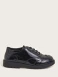 Monsoon Kids' Patent Brogue School Shoes, Black