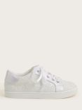 Monsoon Kids' Bridal Glitter Trainers, Ivory