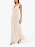 OMNES Marilyn Satin Slip Maxi Dress, Ivory