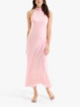 OMNES Seychelles Draped Back Dress, Pink