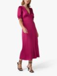 OMNES Odette Open Back Dress, Magenta