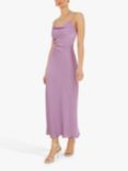 OMNES Riviera Tie Back Midi Dress, Lilac