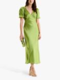 OMNES Rosie Puff Sleeve Dress, Sage Green