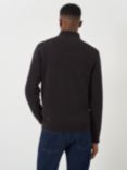 Crew Clothing Organic Cotton Half-Zip Jumper, Charcoal Grey