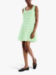 OMNES Courtney Check Mini Dress, Green