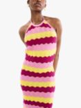 OMNES Ash Wavy Stripe Dress, Multi