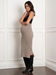 Seraphine Rib Knit Maternity Skirt, Oatmeal