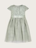 Monsoon Baby Lace Midi Party Dress, Sage