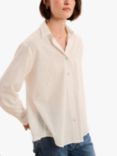 OMNES Evie Linen Blend Shirt, White